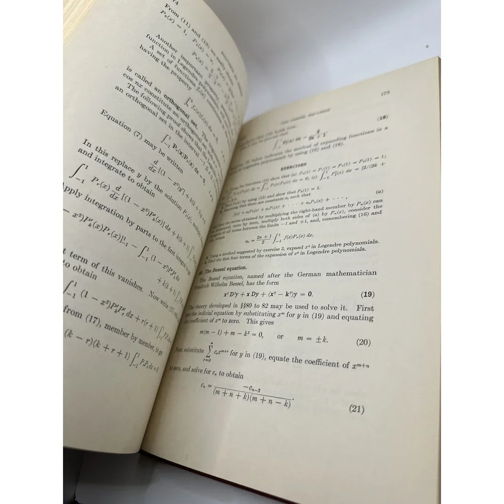 Elementary Differential Equations Lyman‎ M. Kells Fourth Edition 1954 Math Book